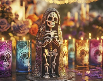 2 Novena Candles for SAME Petition - Petition Candle Spell Service with Santa Muerte | Magic Spellcasting On Her Altar | NOT SHIPPED