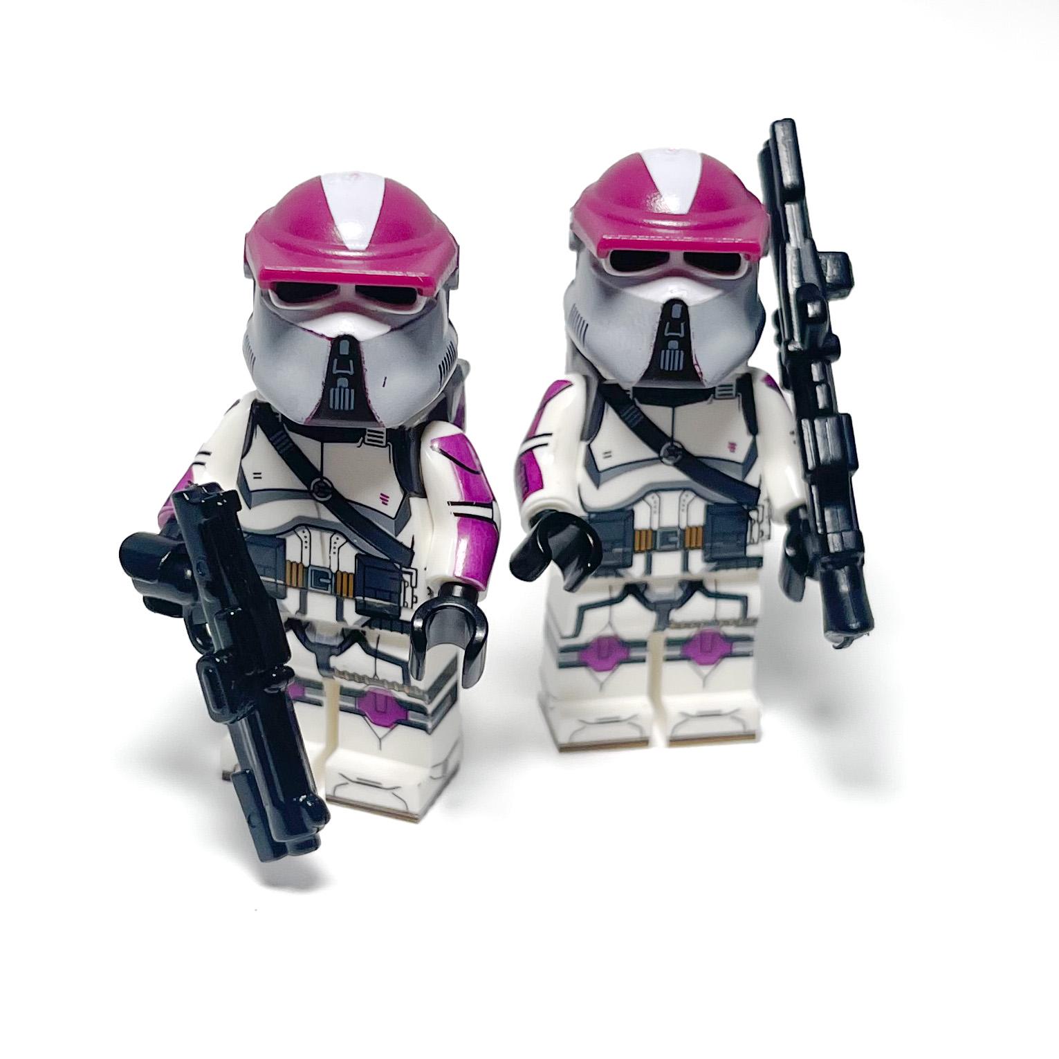 AT-RT Drivers 21st Nova Corps Star Wars Custom Minifigures Purple Clone Trooper Clone Wars Bacara Legion