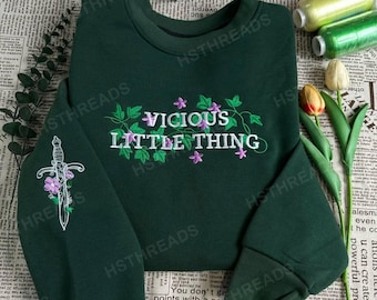 Vicious Little Thing Powerless Embroidered Sweater, Powerless Book Merch, Kai and Paedyn Sweatshirt