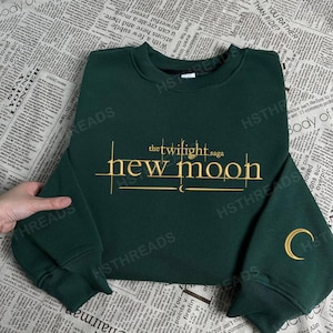 Twilight New Moon Embroidered Sweatshirt and Hoodie, The Twilight Saga Shirt, Stephenie Meyer Book Merch, Edward Culllen Sweater