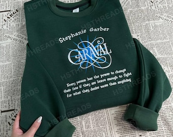 Karaval besticktes Sweatshirt, legendärer Buch-Hoodie, Buchumschlag-Pullover, Stephanie Garber-Shirt