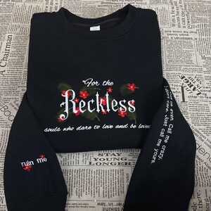 Reckless Lauren Roberts Merch Shirt, Powerless Series Embroidered Sweater, Kai and Paedyn Hoodie, Powerful Book Shirt image 4