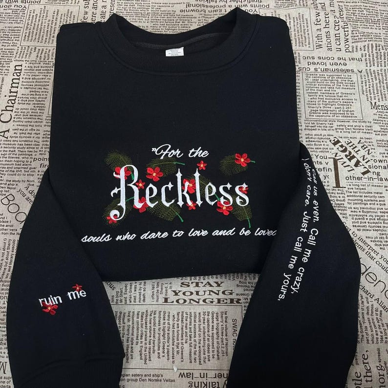 Reckless Lauren Roberts Merch Shirt, Powerless Series Embroidered Sweater, Kai and Paedyn Hoodie, Powerful Book Shirt image 4