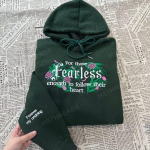 Fearless Book Embroidered Sweatshirt and Hoodie, Powerless Book Sweater, Kai Azer Jumper, Laurent Robert Sweatshirt