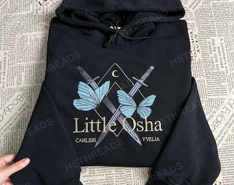 Sudadera y sudadera con capucha bordadas Quicksilver, camisa Little Osha, suéter Kingfisher Quicksilver, artículos de libros