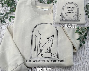 Once Upon A Broken Heart 2-Side Embroidered Sweatshirt and Hoodie, The Ballad of Never After Shirt, The Fox Sweatshirt, OUABH Merch