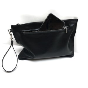 Discounted Sale, Leather Cosmetic Wristlet, Leather Makeup Bag, Samsung Galaxy S25 Ultra Leather Case, Large Leather Pencil Case