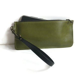 iPhone 16 Pro  Pouch, Samsung Galaxy S24 Ultra Case, Leather Wristlet