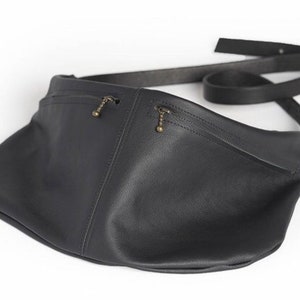 Leather Fanny Pack, Festival Fanny Pack, Leather Bum Bag, Hip Pouch, Waiters Pouch