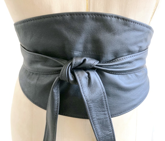 Winter Sale Wide Leather Wrap Wide Cumberband Sash Belt Plus