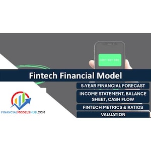 Fintech Financial Model | 5 Year Financial Forecast | Excel Template | Forecasting | Budgeting | Valuation