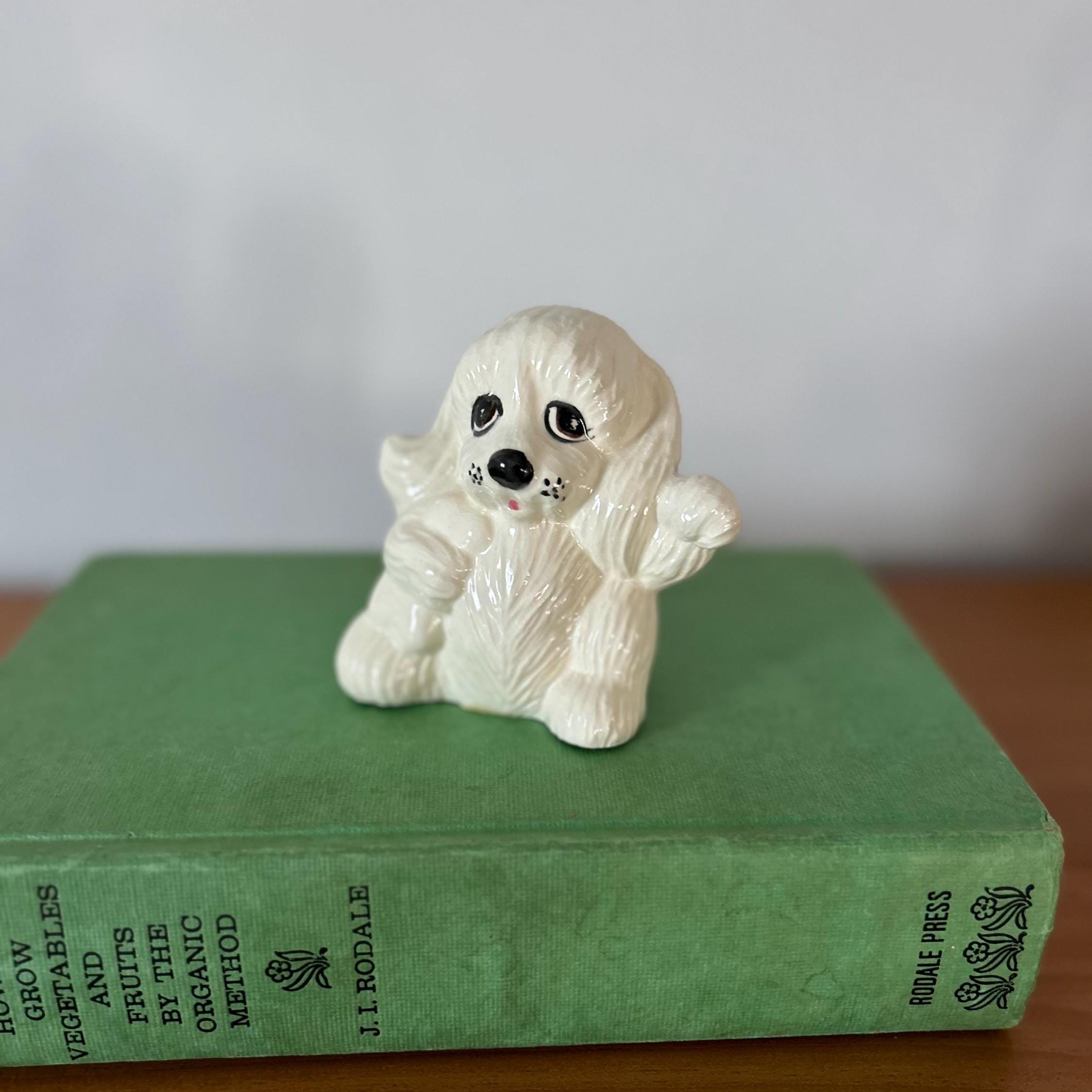 ヴィンテージのグーフィー磁器製子犬の置物 - Etsy 日本