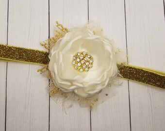 Golden Cream Headband