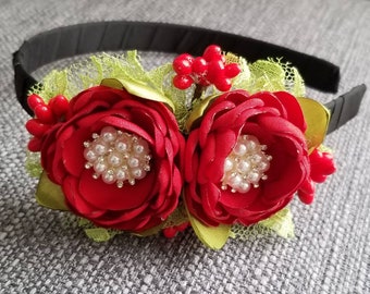 Christmas berries headband