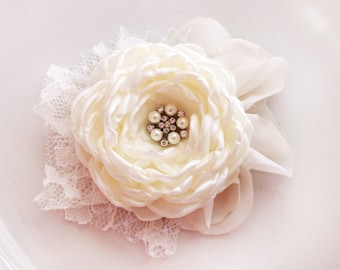 Ivory and Chiffon Wedding Flower