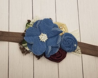 Chambray Fall Headband