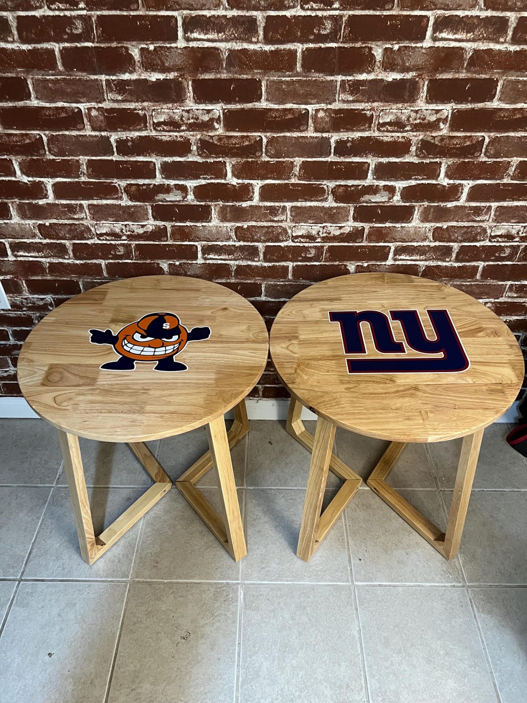 EPOXY SPORTS THEMED Wooden Tables (any Team, Any League) - Etsy