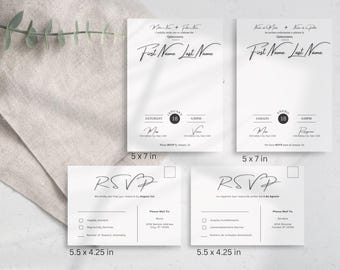 Bilingual Quinceañera Invitation Template: Modern Amsterdam Design (Digital Download)