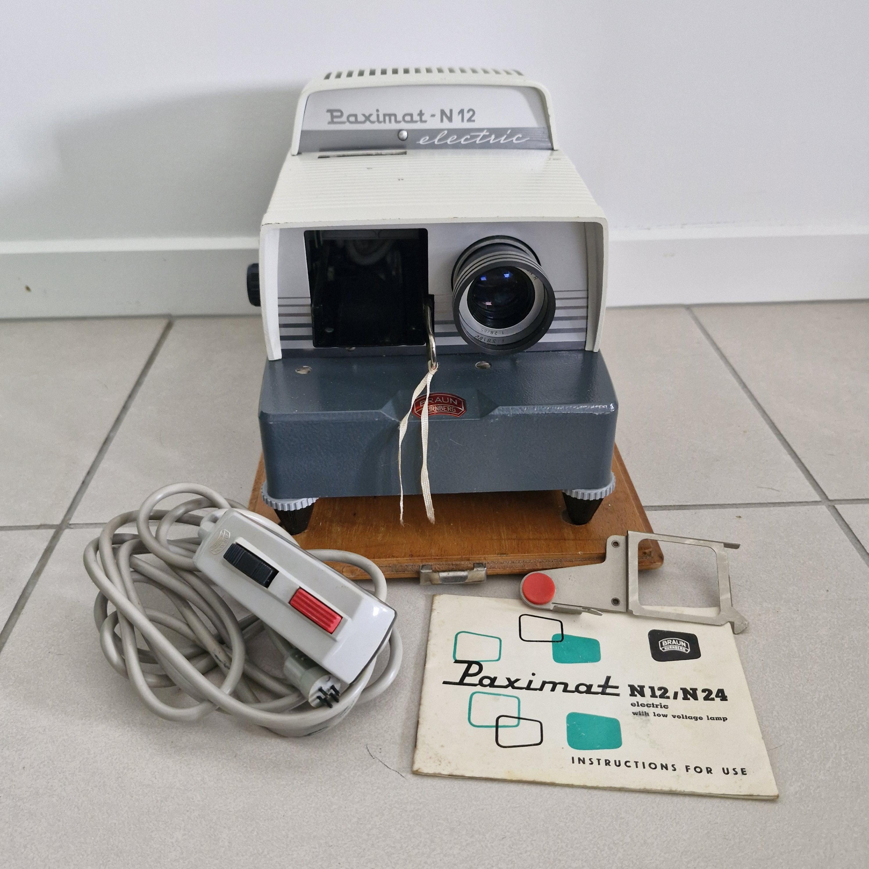Vintage Braun Nurnberg Paximat-n12 35mm Slide Projector With