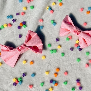 Kawaii Pink Bow Pair