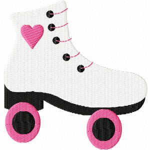 Roller Skate Mini Machine Embroidery Design - 6 sizes