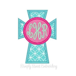 Cross Machine Embroidery Applique Design