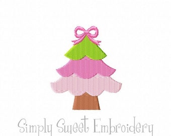 Christmas Tree Mini 3 Machine Embroidery Design - 6 sizes