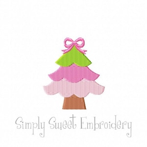 Christmas Tree Mini 3 Machine Embroidery Design - 6 sizes
