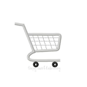 Einkaufswagen Maschinenstickerei Mini Design - 4 Größen