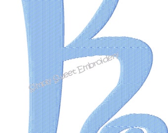 Boingo Machine Embroidery Monogram Font Set 5 inch