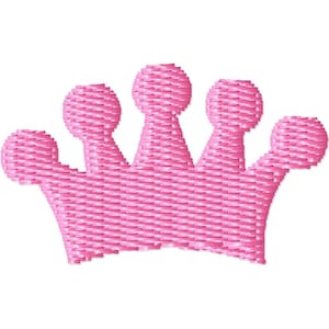 Princess Crown 2 Machine Embroidery Mini Design