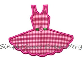 Ballet Tutu Machine Embroidery Applique Design