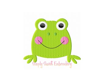 Frog Mini Machine Embroidery Design - 6 sizes