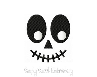 Halloween Faces Mini Machine Embroidery Design - 7 sizes