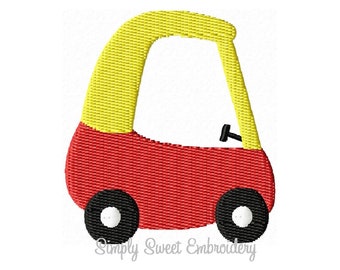 Gemütliches Coupé Auto Mini Stickdatei Design