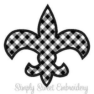 Fleur de lis Machine Embroidery Applique Design