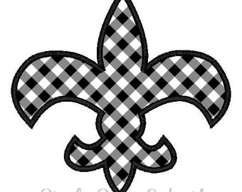 Fleur de lis Machine Embroidery Applique Design