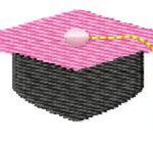 Graduation Hat Mini Machine Embroidery Design image 1