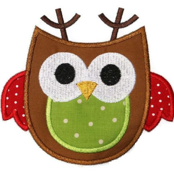 Owl Applique Design Etsy