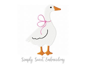 Goose Mini Machine Embroidery Design - 6 sizes