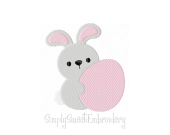 Easter Bunny Egg Mini Machine Embroidery Design - 6 sizes