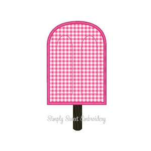 Popsicle Machine Embroidery Applique Design image 1