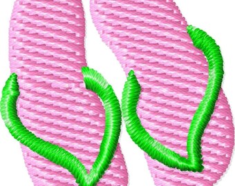 Flip Flop Machine Embroidery Design Mini