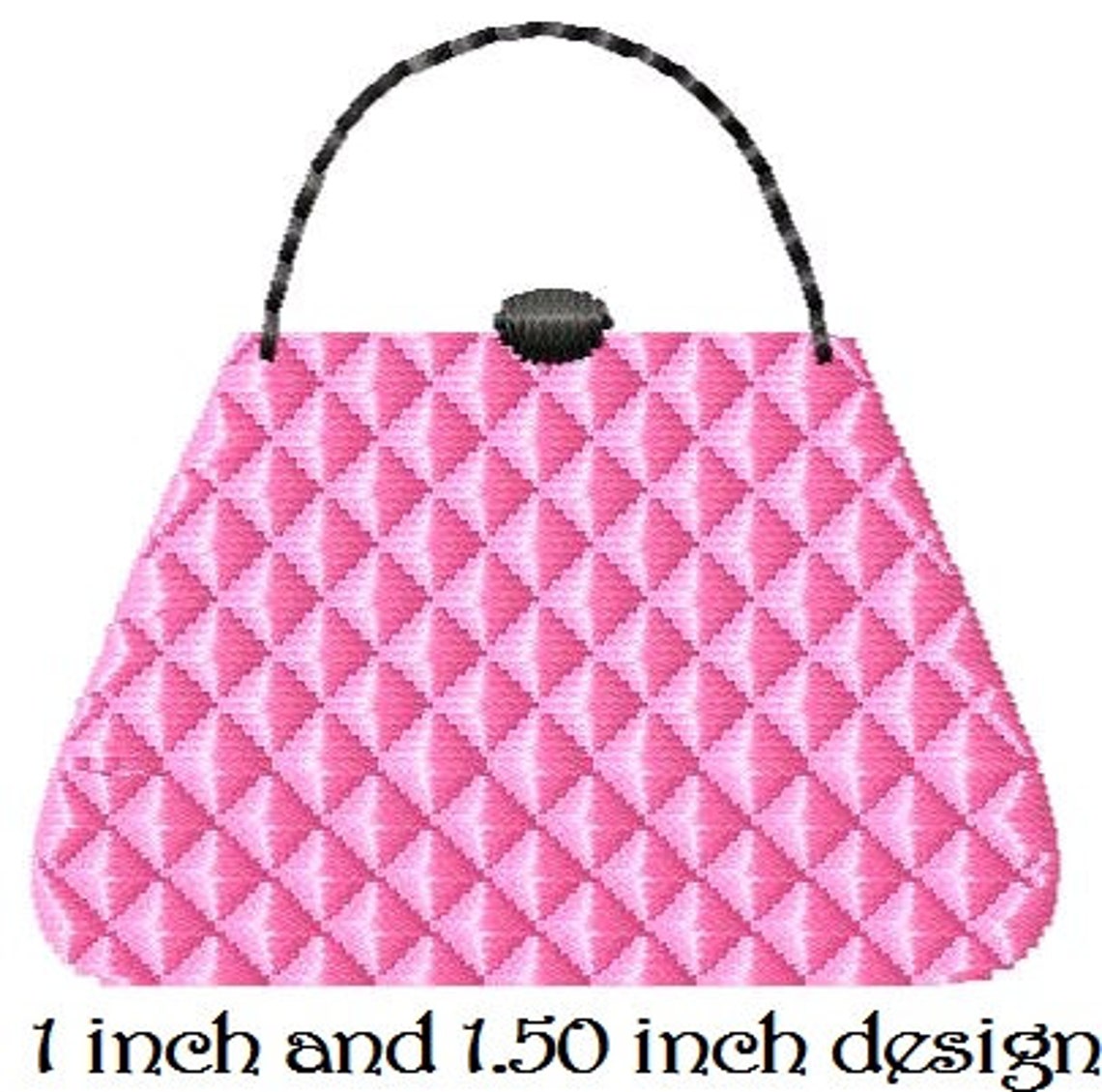 Pink Purse Machine Embroidery Design Mini Etsy