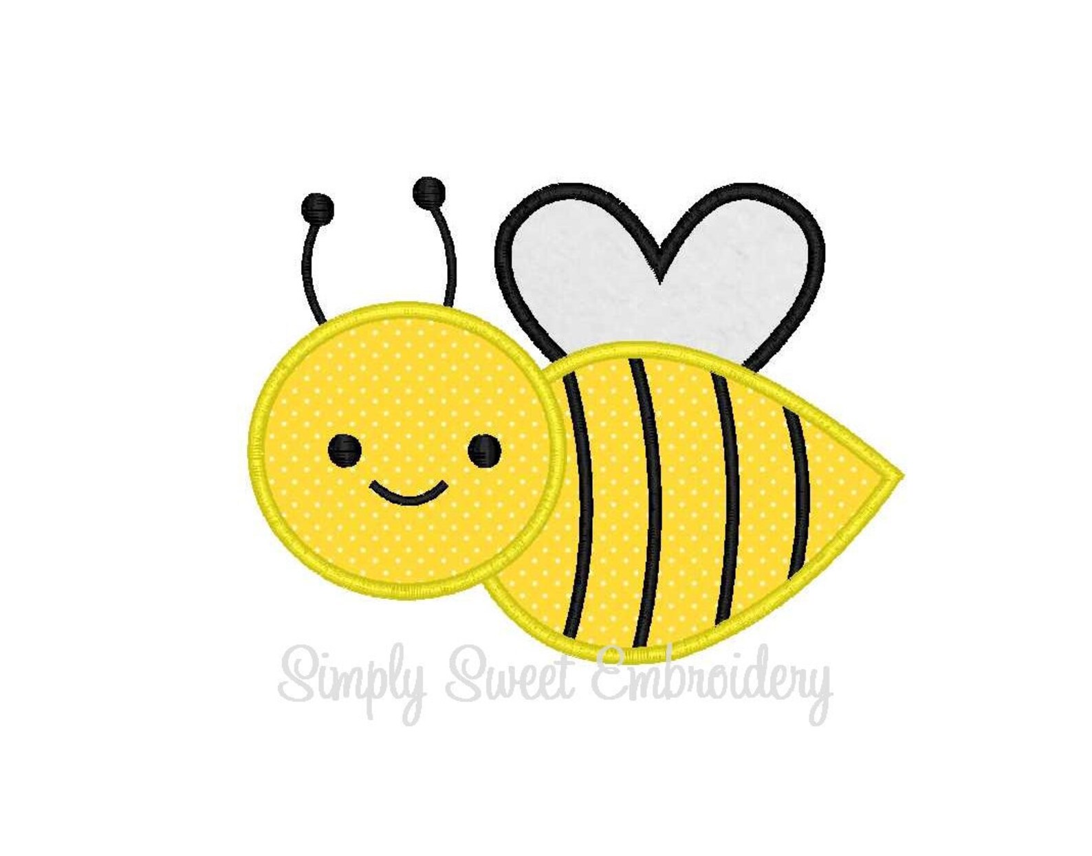 Bumble Bee Machine Embroidery Applique Design - Etsy