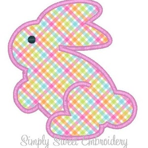 Bunny Machine Embroidery Applique Design - Etsy
