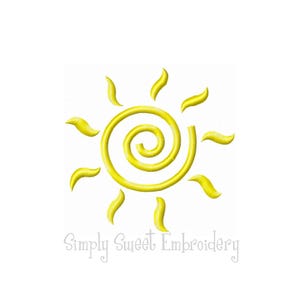 Sun machineborduurontwerp mini-7 maten