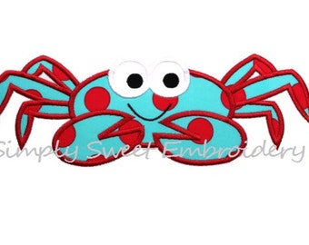 Crab 3 Machine Embroidery Applique Design