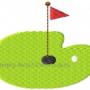 Golf Green Mini Machine Embroidery Design