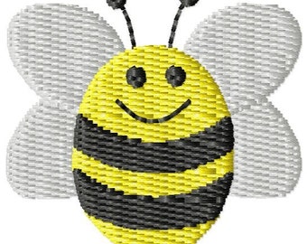 Bumble Bee Machine Embroidery Mini Design